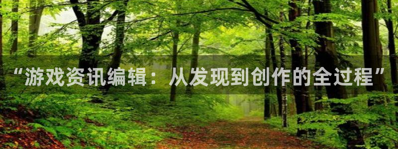 天美娱乐注册地址：“游戏资讯编辑：从发现到创作的全过程”
