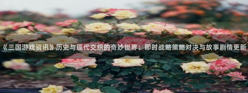 天美娱乐注册登录：《三国游戏资讯》历史与现代交织的奇妙世界：